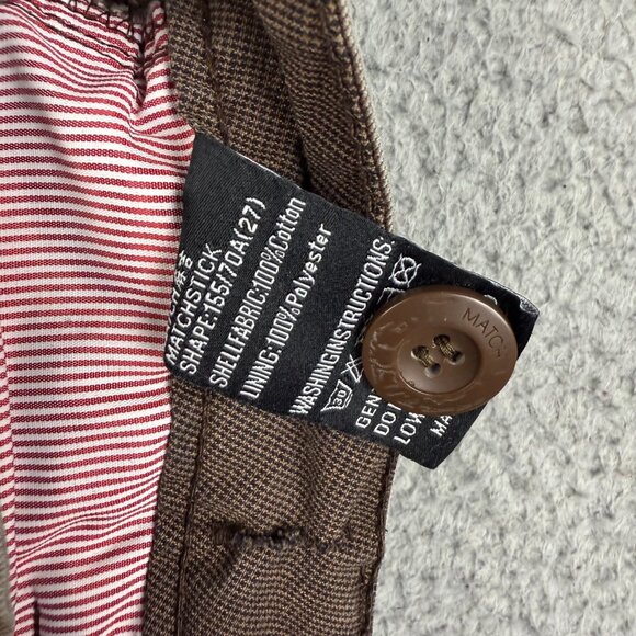 Matchstick Military Cargo Pants Men 28x28 Brown Relaxed Outdoors Faded Gorpcore - Picture 6 of 8